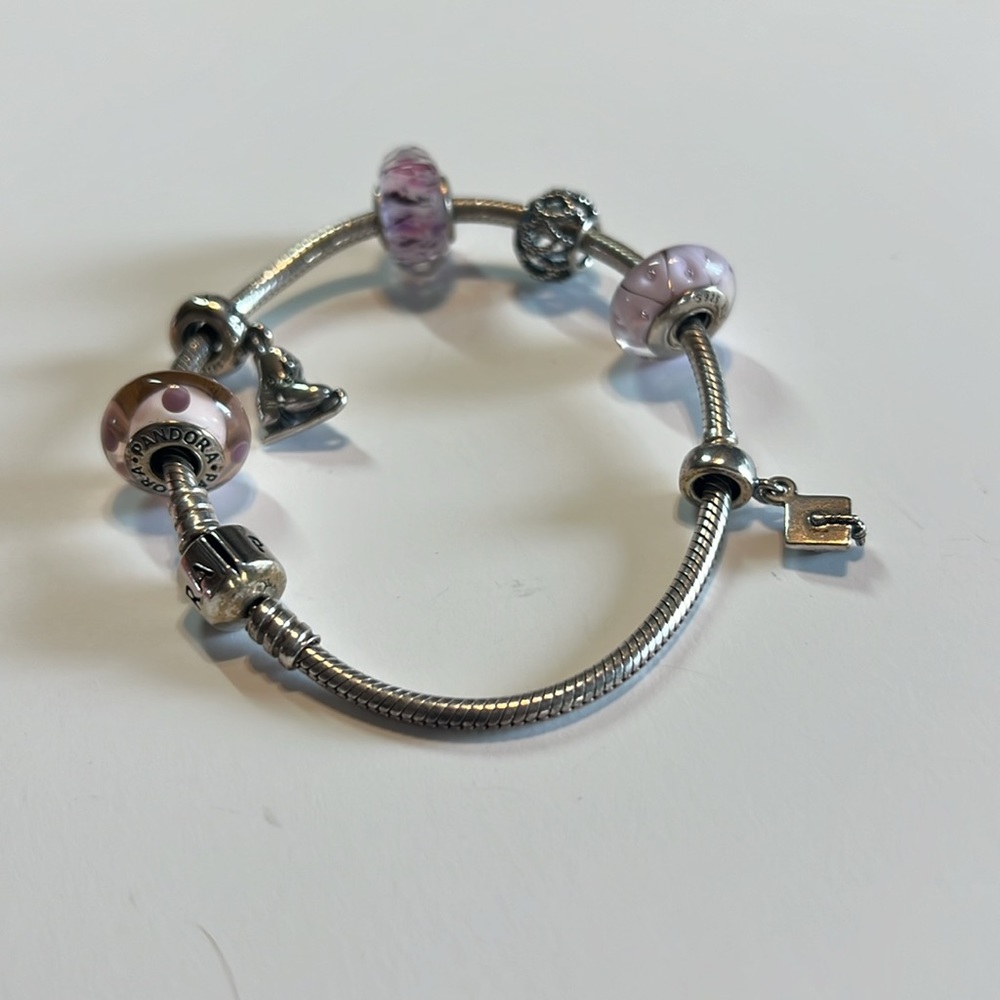 Pandora bracket and charms